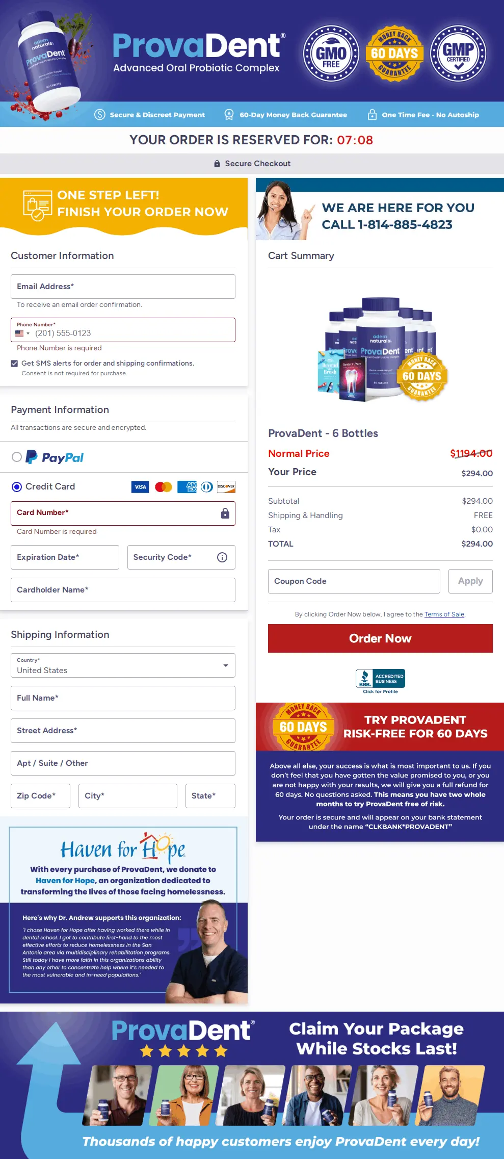 provadent buy sale order discount